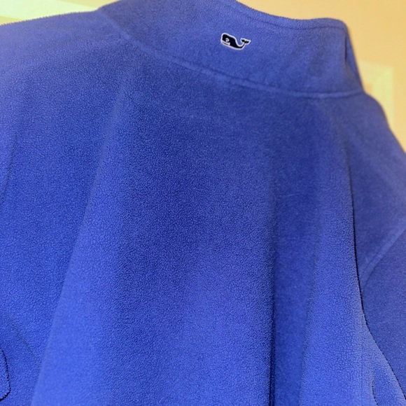Vineyard Vines 1/2 Zip Blue Fleece Pullover Mens Large - Picture 15 of 15